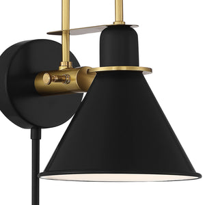 Crystorama - MED-B5501-MK - One Light Wall Sconce - Medford - Matte Black