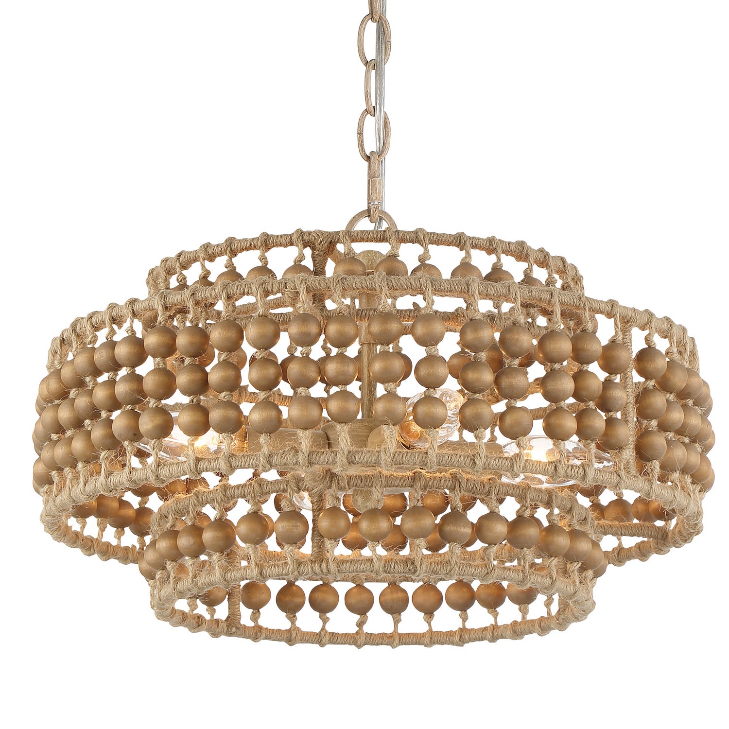 Crystorama - SIL-B6003-BS - Four Light Mini Chandelier - Silas - Burnished Silver