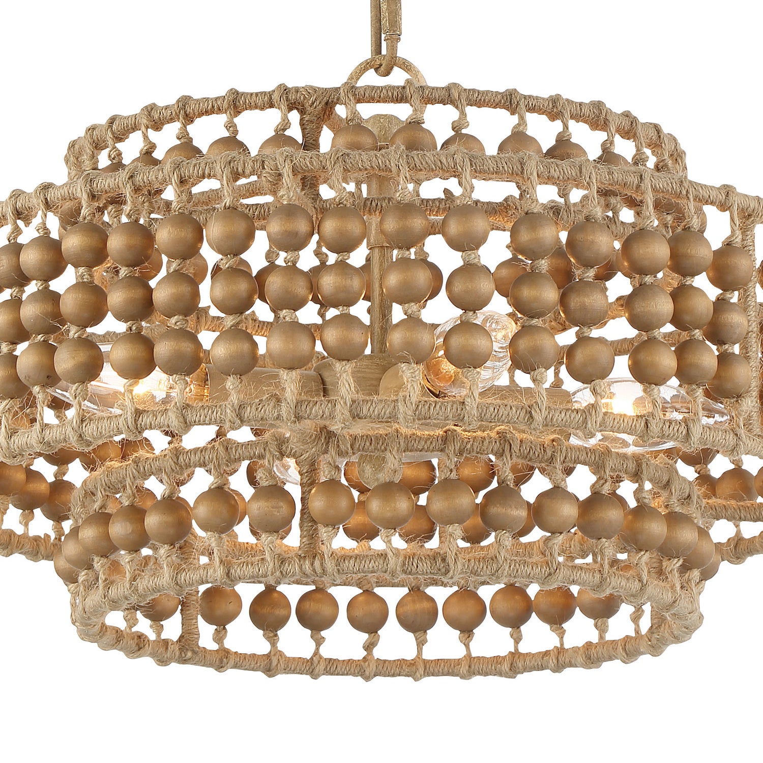 Crystorama - SIL-B6003-BS - Four Light Mini Chandelier - Silas - Burnished Silver