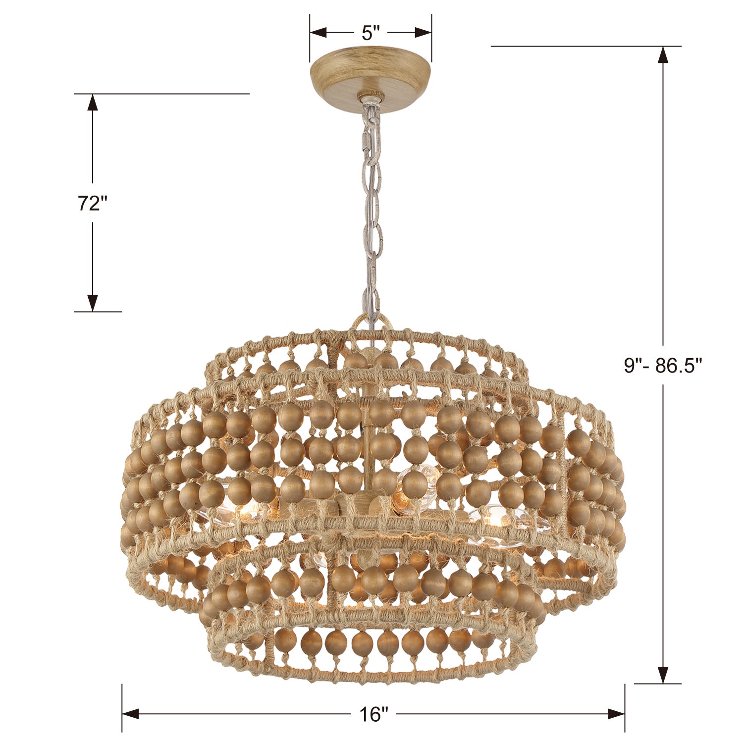 Crystorama - SIL-B6003-BS - Four Light Mini Chandelier - Silas - Burnished Silver