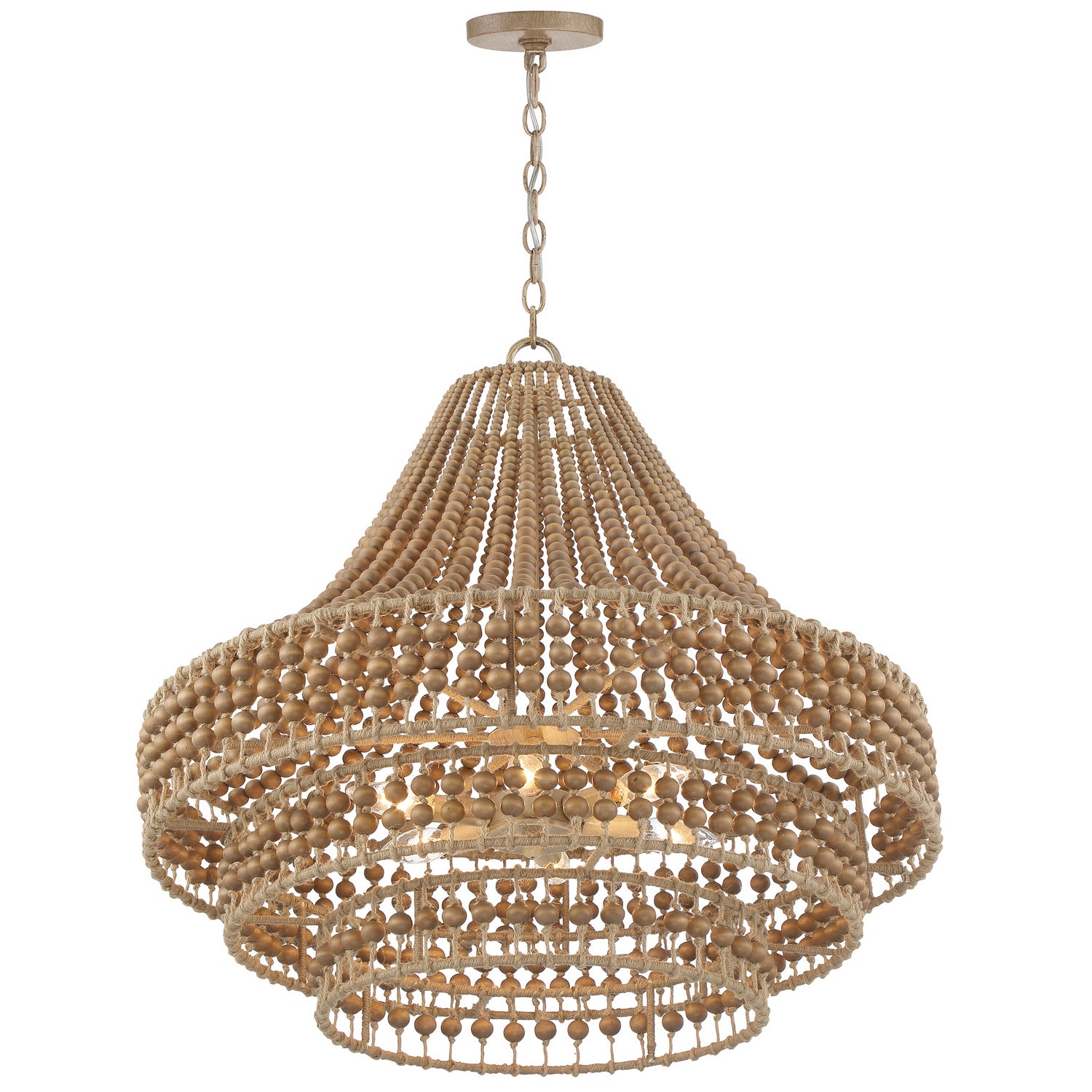 Crystorama - SIL-B6006-BS - Six Light Chandelier - Silas - Burnished Silver