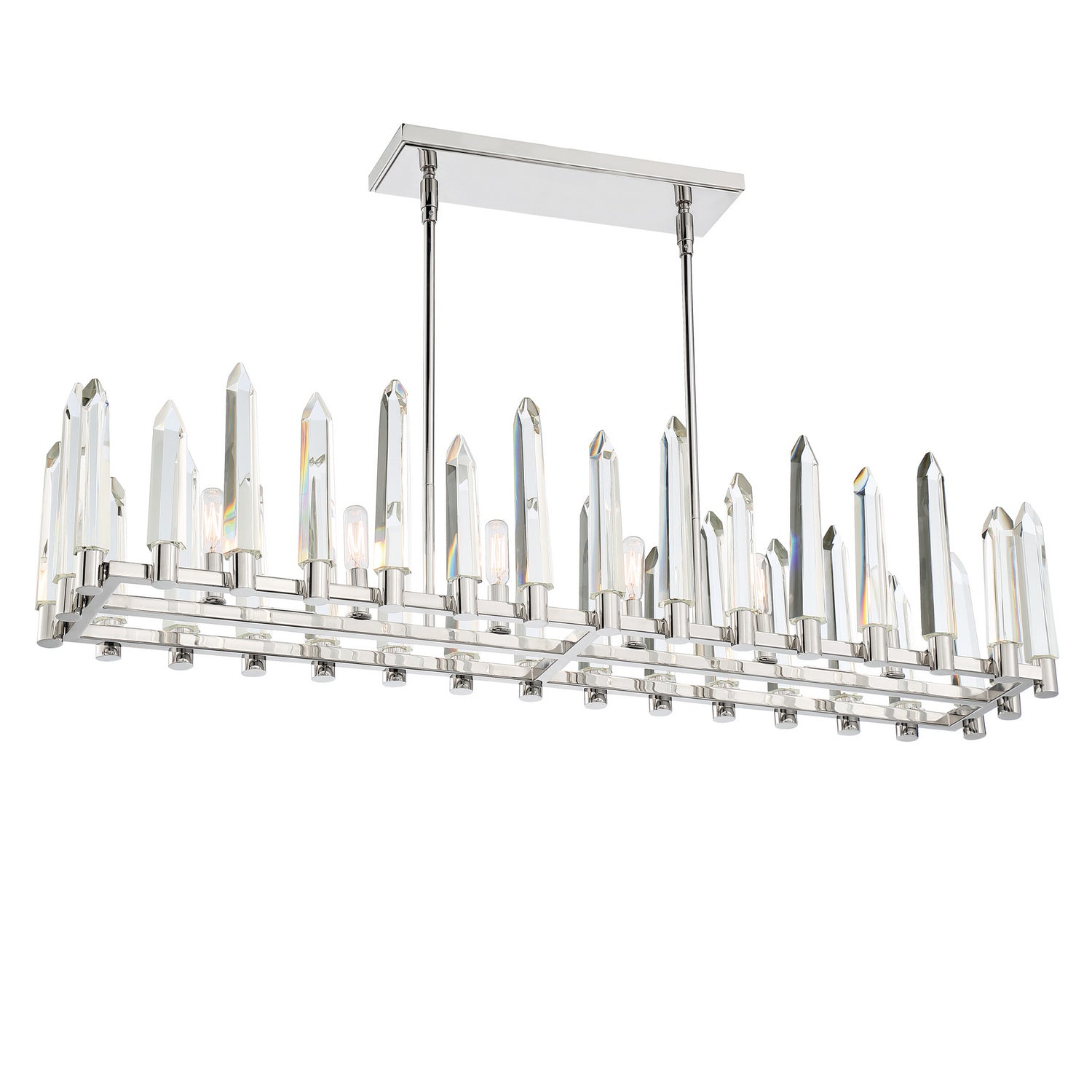 Crystorama - WAT-B2006-PN - Six Light Chandelier - Watson - Polished Nickel