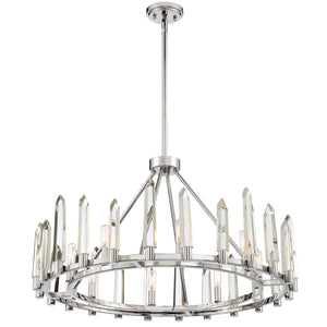 Crystorama - WAT-B2008-PN - Eight Light Chandelier - Watson - Polished Nickel