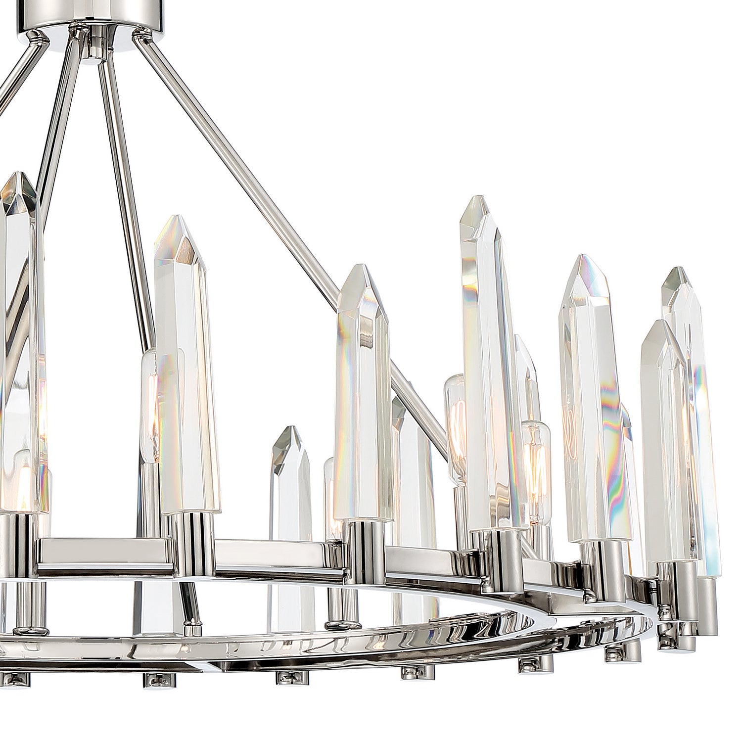 Crystorama - WAT-B2008-PN - Eight Light Chandelier - Watson - Polished Nickel