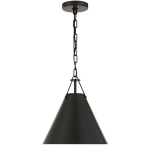 Crystorama - XAV-B8301-MK - One Light Pendant - Xavier - Matte Black