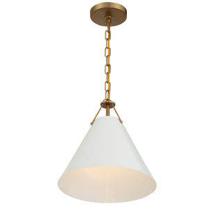 Crystorama - XAV-B8301-VG - One Light Pendant - Xavier - Vibrant Gold