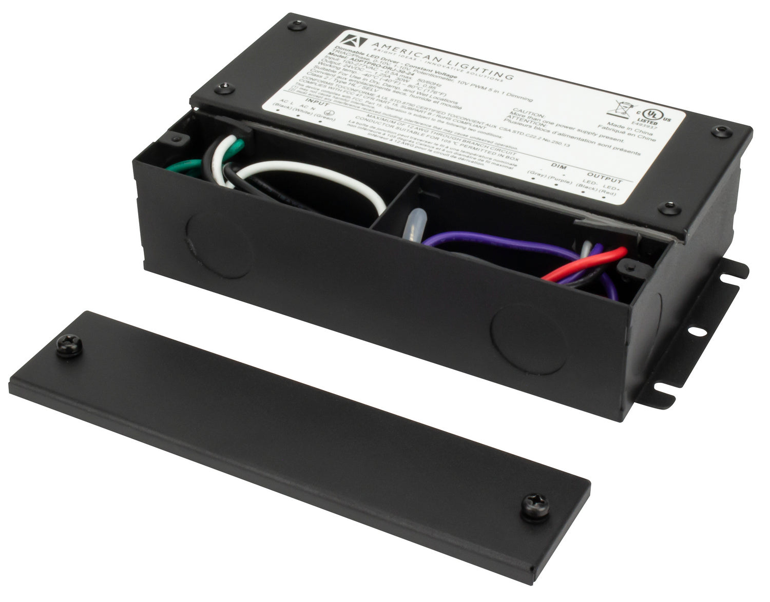 American Lighting - ADPTPRO-DRJ-30-24 - Constant Voltage Driver w/Junction - Adpative Pro Constant Voltage Drivers - Black