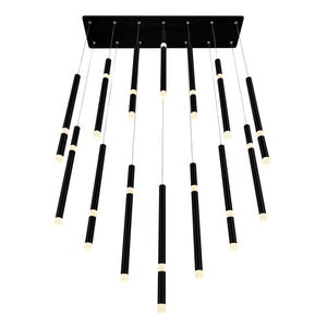 CWI Lighting - 1262P32-14-101 - LED Chandelier - Flute - Black