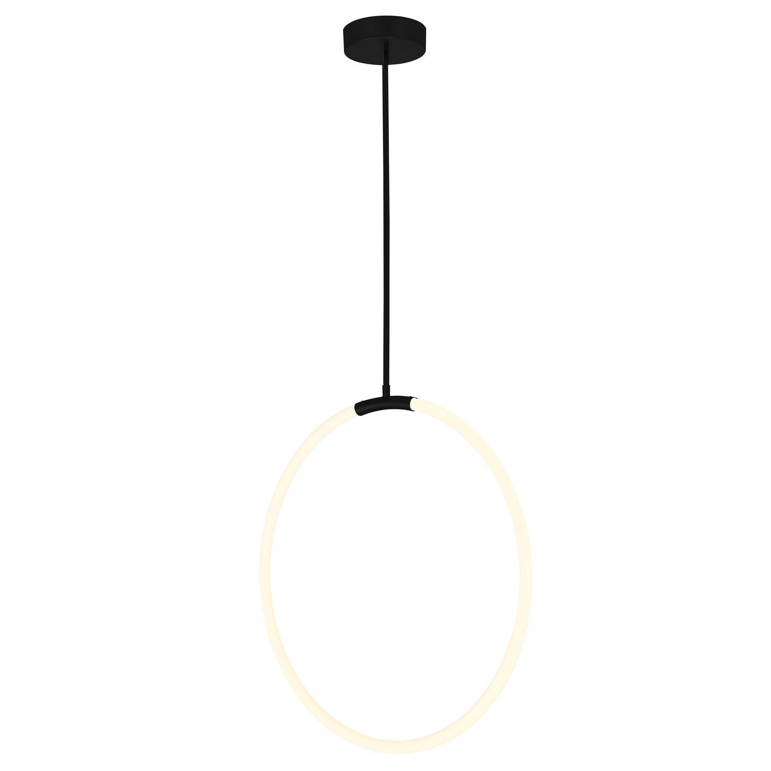 CWI Lighting - 1273P24-1-101 - LED Chandelier - Hoops - Black