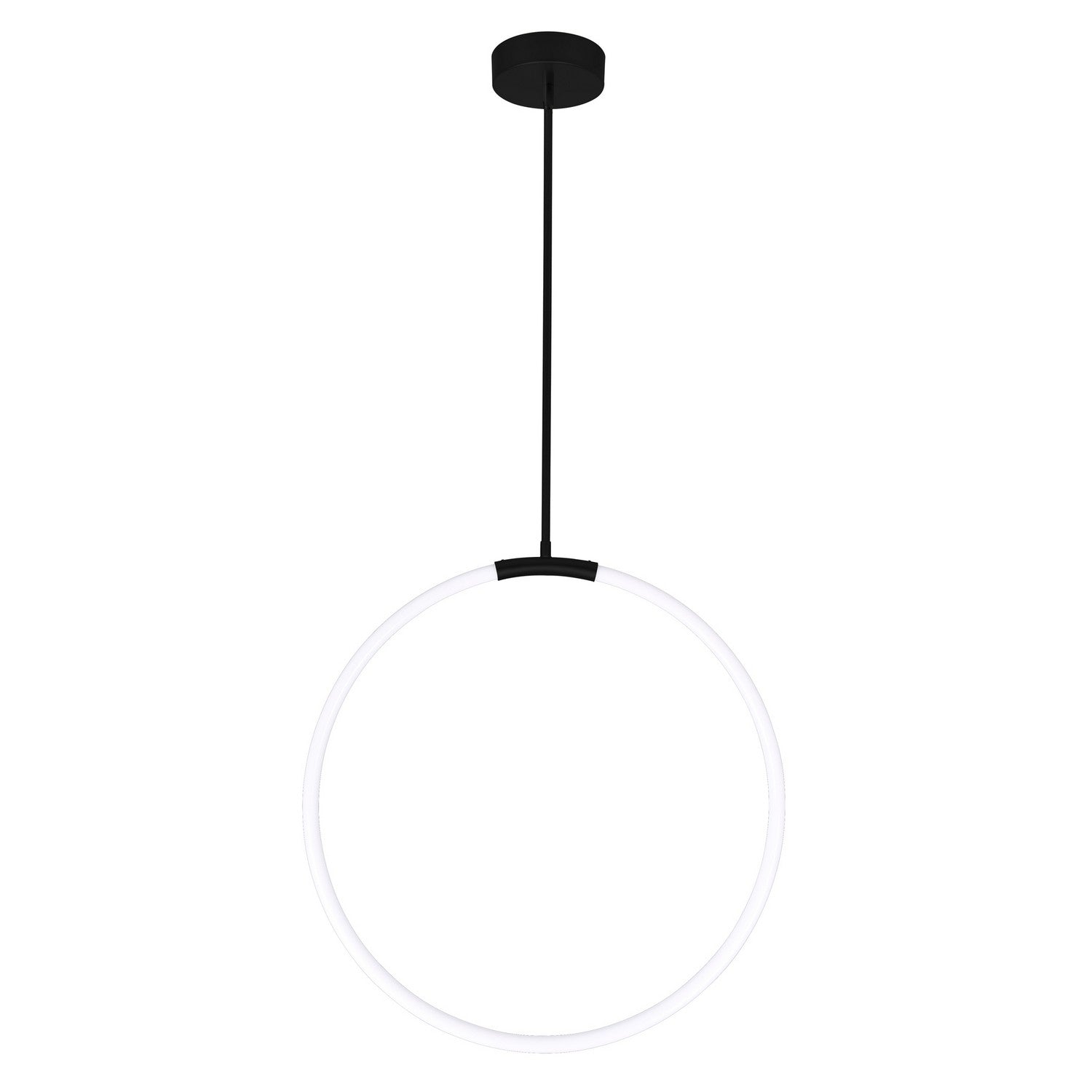 CWI Lighting - 1273P24-1-101 - LED Chandelier - Hoops - Black