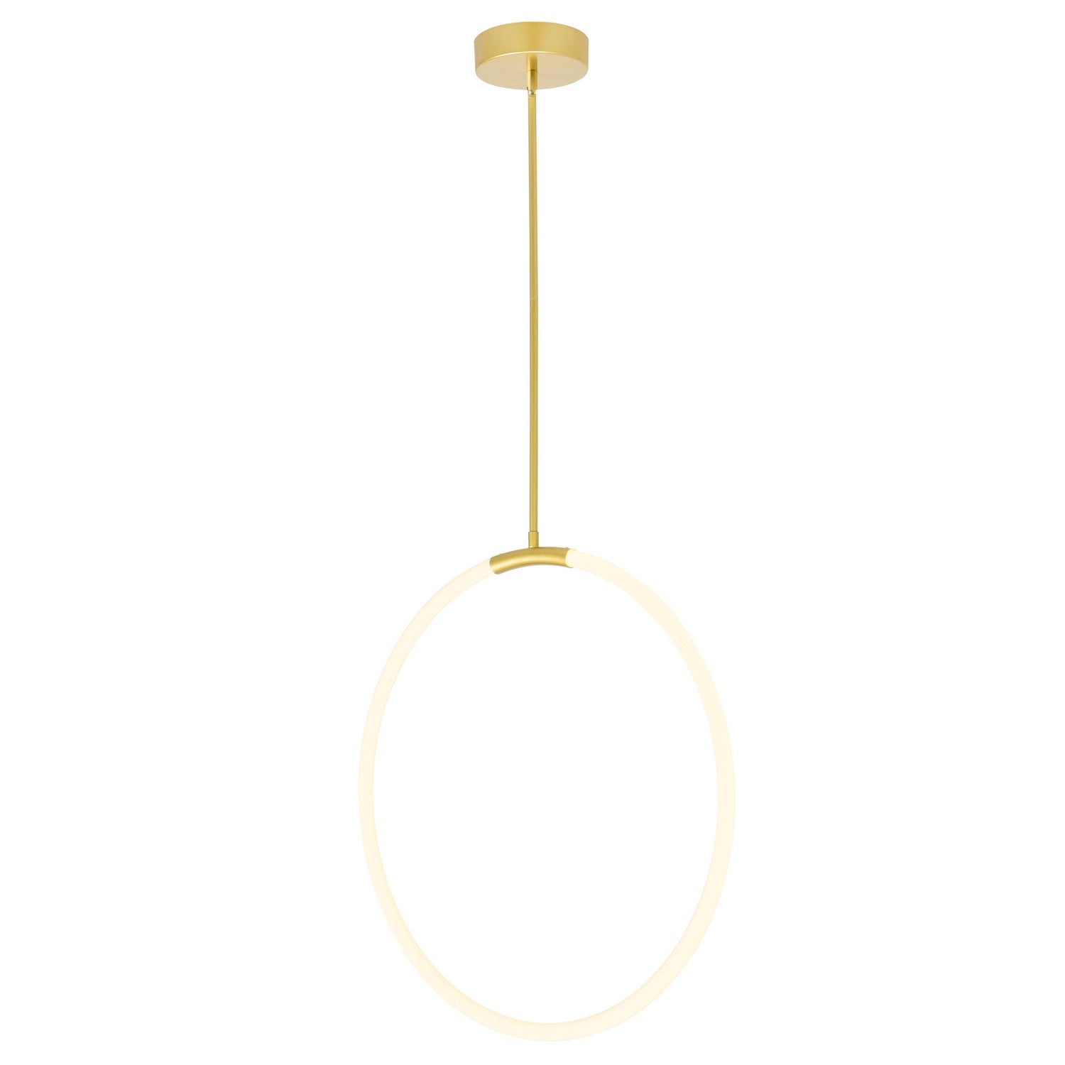 CWI Lighting - 1273P24-1-602 - LED Chandelier - Hoops - Satin Gold