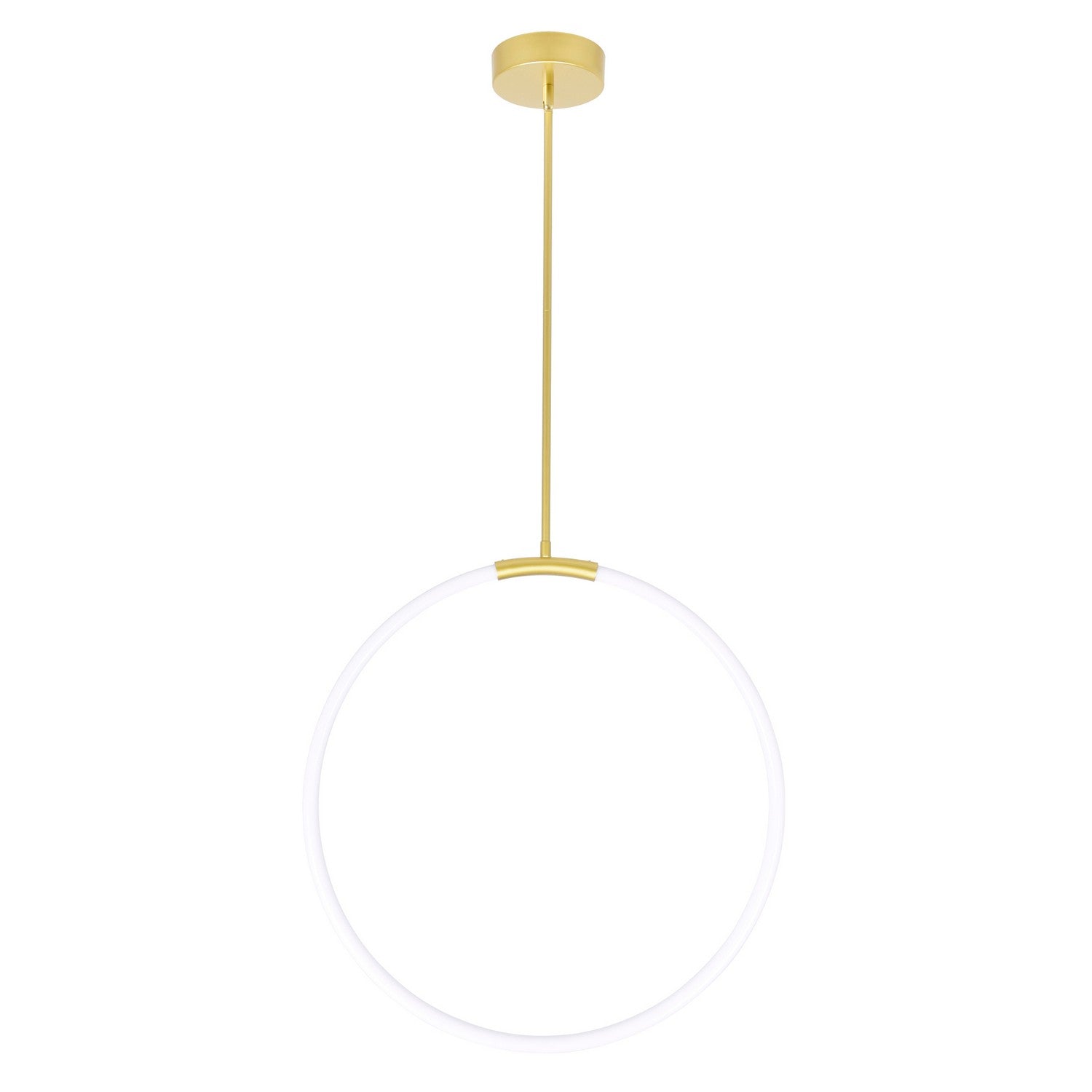 CWI Lighting - 1273P24-1-602 - LED Chandelier - Hoops - Satin Gold