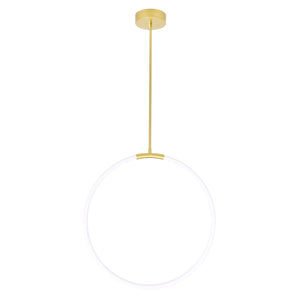 CWI Lighting - 1273P24-1-602 - LED Chandelier - Hoops - Satin Gold