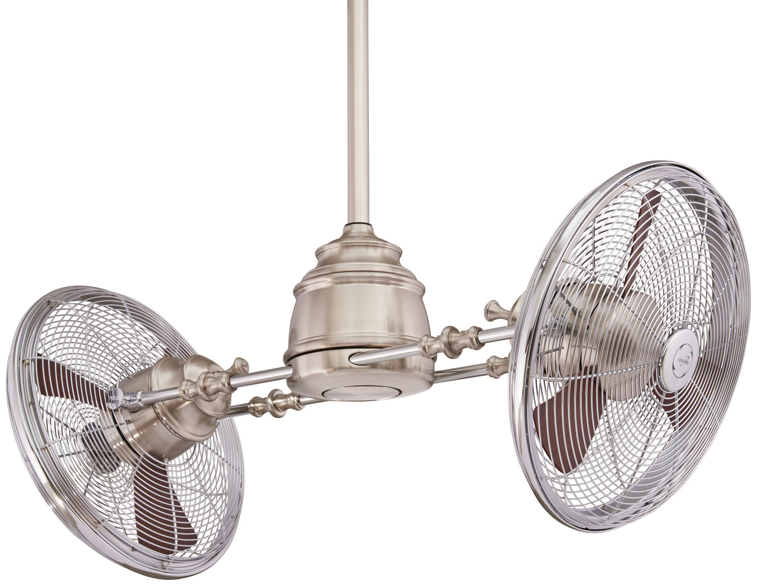 Minka Aire - F802L-BN/CH - 42"Ceiling Fan - Vintage Gryo Led - Brushed Nickel W/ Chrome