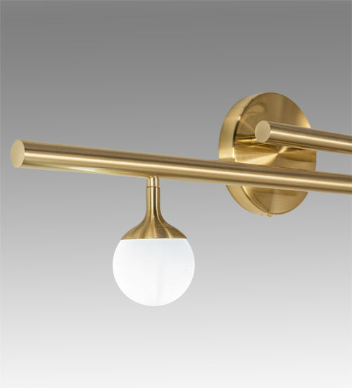 Meyda Tiffany - 226254 - Three Light Wall Sconce - Bola - Brushed Waxed Brass