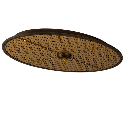 Meyda Tiffany - 231107 - LED Ceiling Medallion - Geometrik - Tyler Bronze/Goldtastic