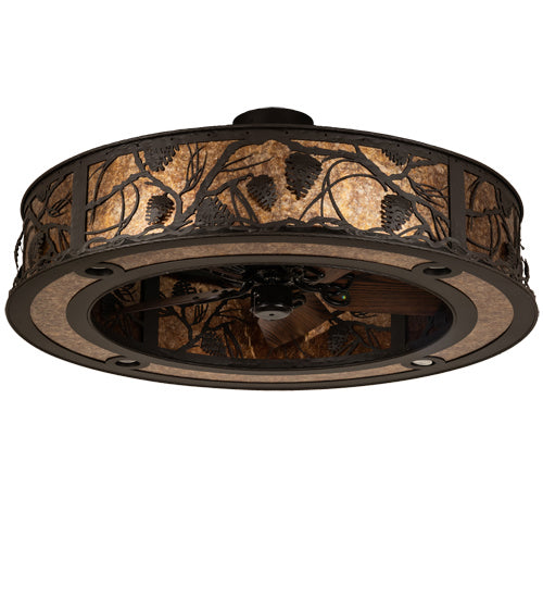 Meyda Tiffany - 232270 - 16 Light Chandel-Air - Whispering Pines - Oil Rubbed Bronze