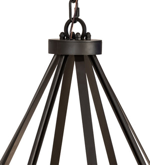 Meyda Tiffany - 234349 - Eight Light Pendant - Cilindro Ventura - Oil Rubbed Bronze