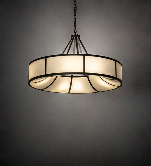 Meyda Tiffany - 234349 - Eight Light Pendant - Cilindro Ventura - Oil Rubbed Bronze