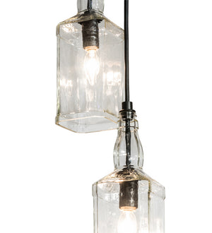 Meyda Tiffany - 234852 - Two Light Pendant - Bourbon Bottle - Solar Black