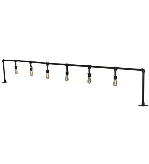 Meyda Tiffany - 239546 - Six Light Bar Top Lamp - Pipedream - Solar Black