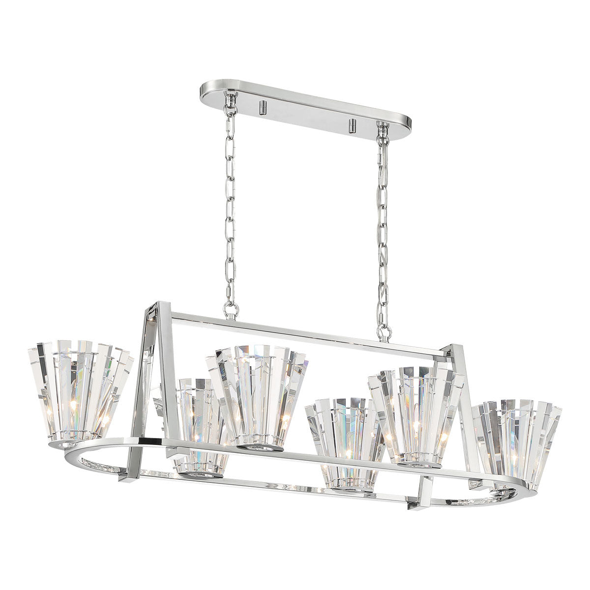 Eurofase - 38867-019 - Six Light Chandelier - Ricca - Chrome