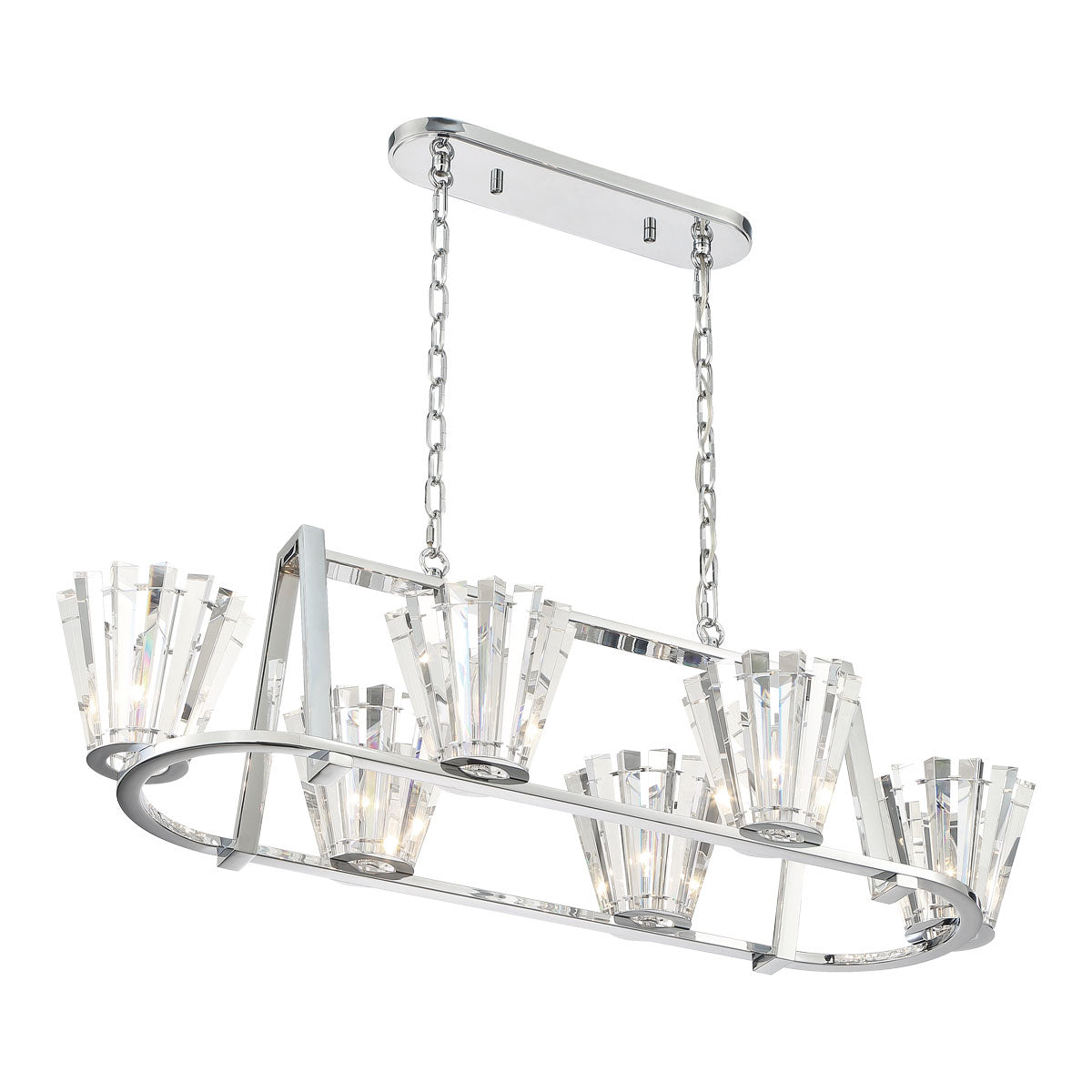 Eurofase - 38867-019 - Six Light Chandelier - Ricca - Chrome