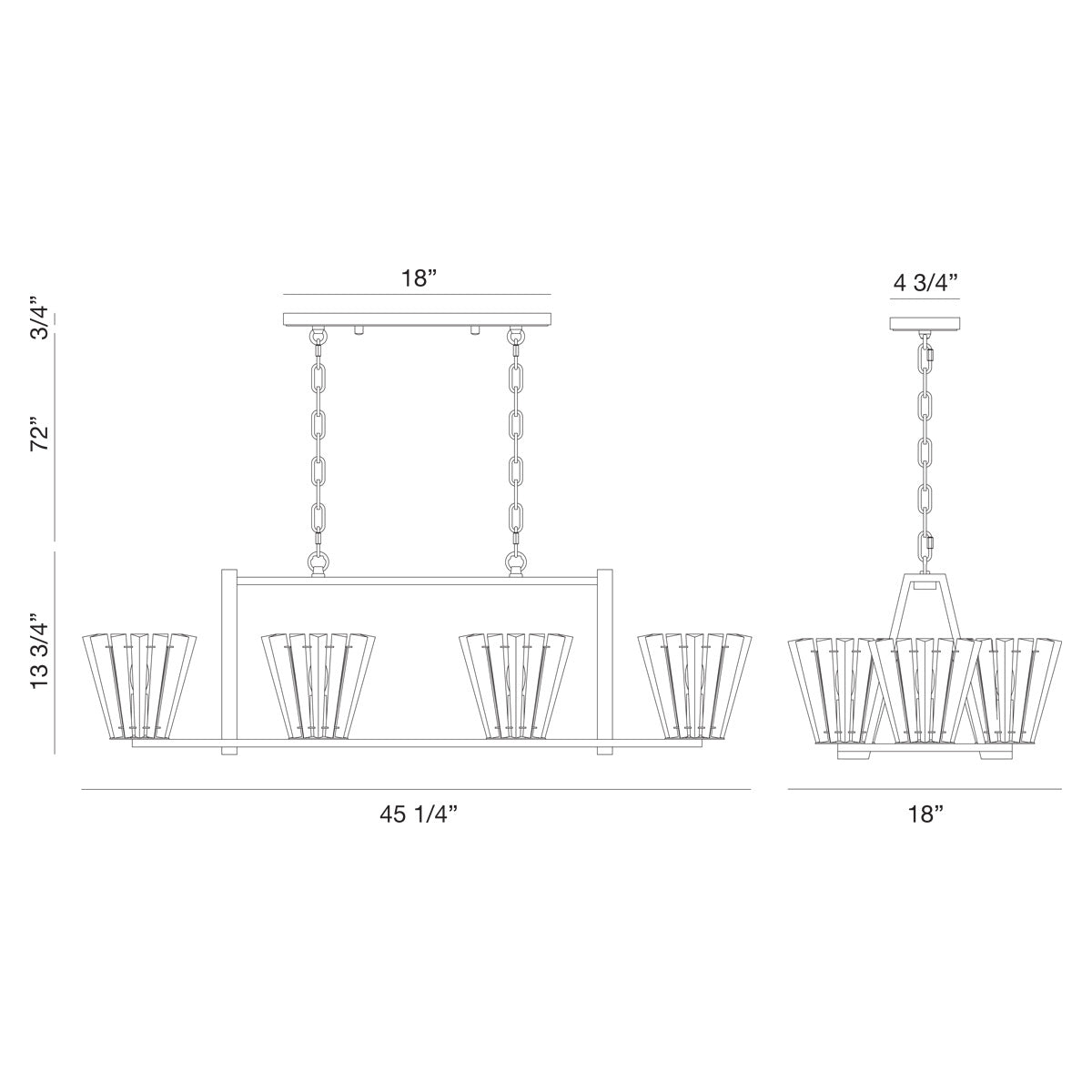 Eurofase - 38867-019 - Six Light Chandelier - Ricca - Chrome