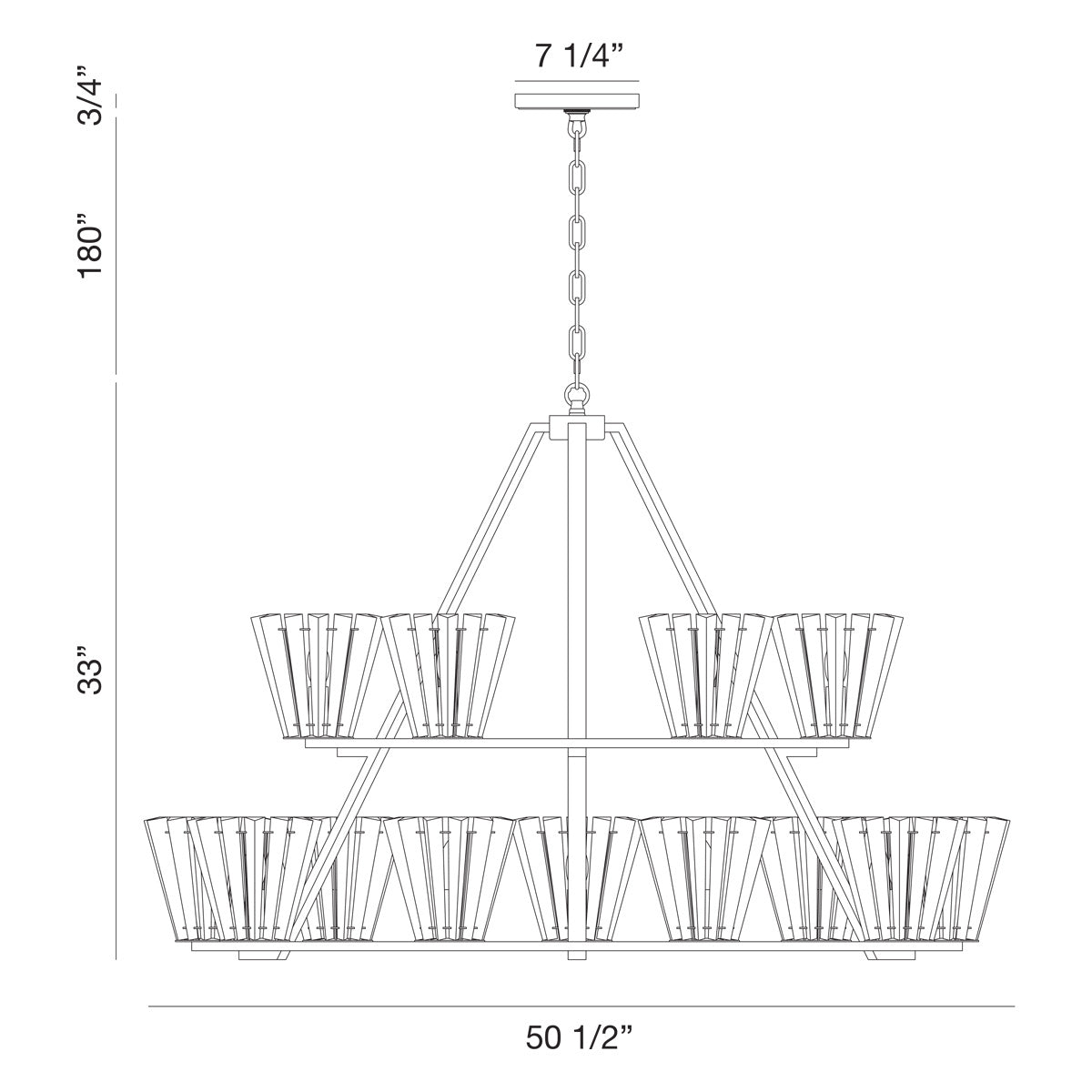 Eurofase - 38869-013 - 15 Light Chandelier - Ricca - Chrome