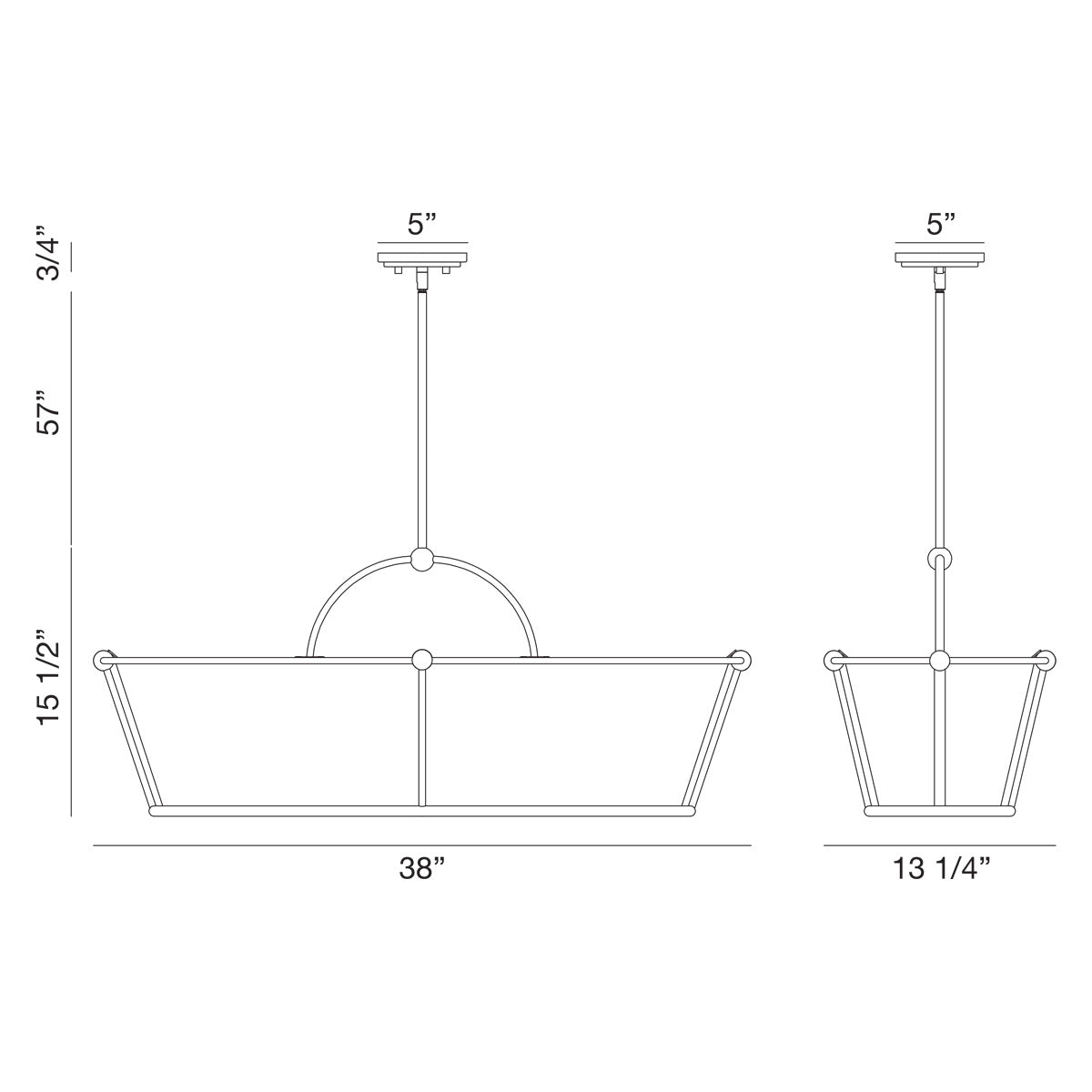 Eurofase - 39046-017 - Six Light Island Pendant - Pulito - Matter Black