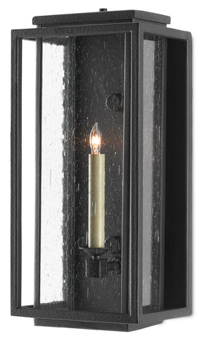 Currey and Company - 5500-0040 - One Light Outdoor Wall Sconce - Wright - Midnight