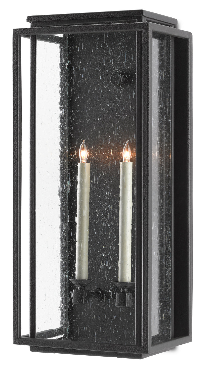 Currey and Company - 5500-0041 - Two Light Outdoor Wall Sconce - Wright - Midnight