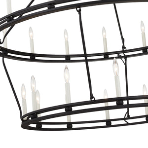 Troy Lighting - F6235-TBK - 28 Light Chandelier - Sutton - Textured Black