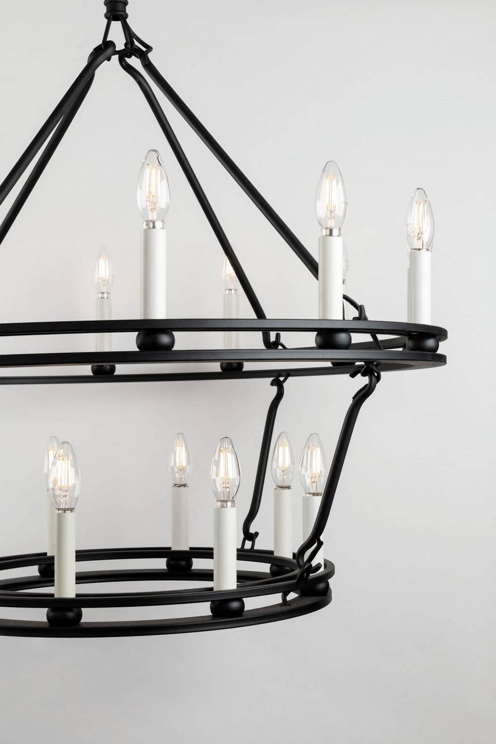 Troy Lighting - F6235-TBK - 28 Light Chandelier - Sutton - Textured Black