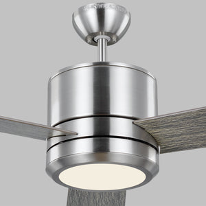 Generation Lighting. - 3VNMR56BSLGD-V1 - 56"Ceiling Fan - Vision - Brushed Steel