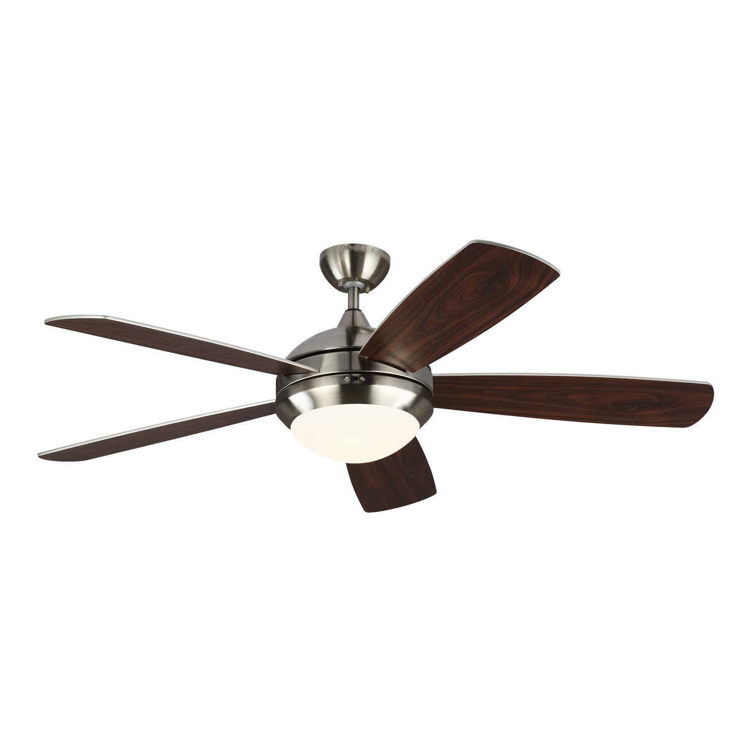 Generation Lighting. - 5DISM52BSD - 52" Ceiling Fan - Discus - Brushed Steel