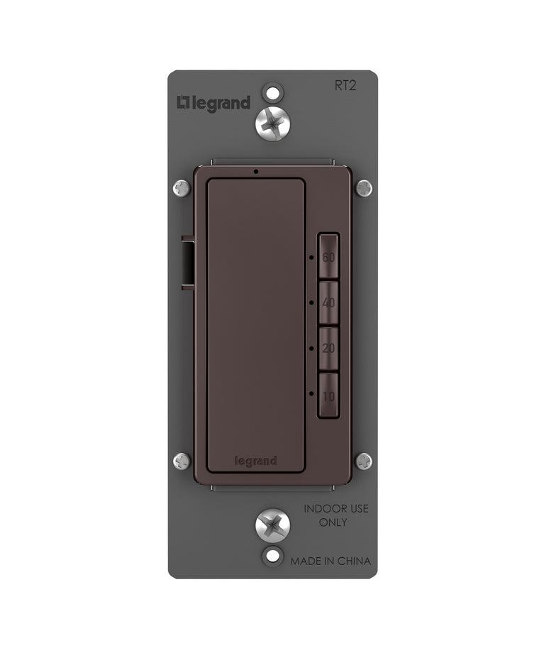 Legrand - RT2DBCCV4 - 4-Button Digital Timer - radiant - Dark Bronze