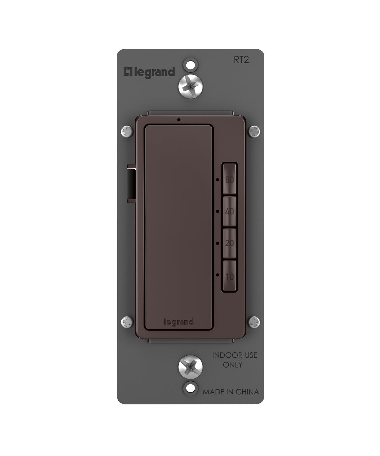 Legrand - RT2DBCCV4 - 4-Button Digital Timer - radiant - Dark Bronze