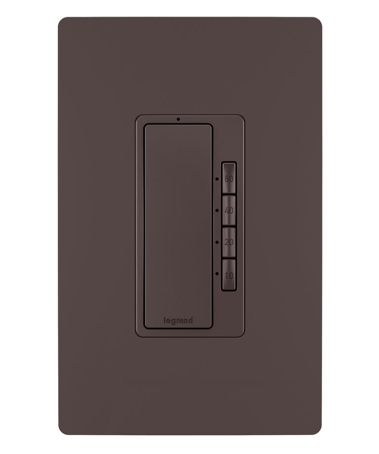 Legrand - RT2DBCCV4 - 4-Button Digital Timer - radiant - Dark Bronze