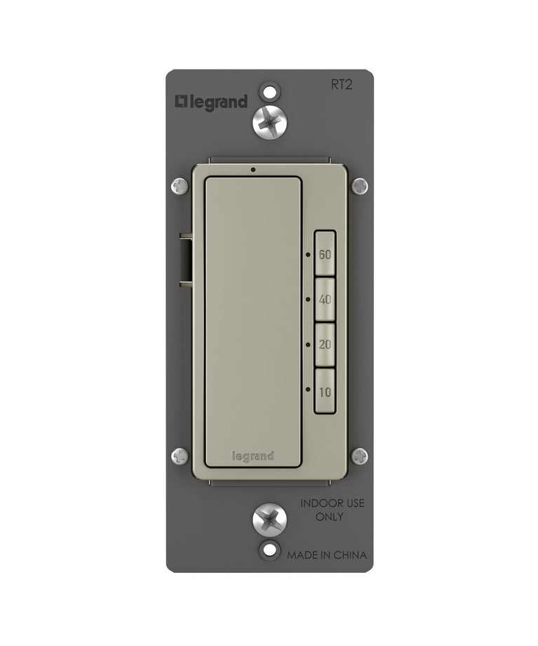 Legrand - RT2NICCV4 - 4-Button Digital Timer - radiant - Nickel