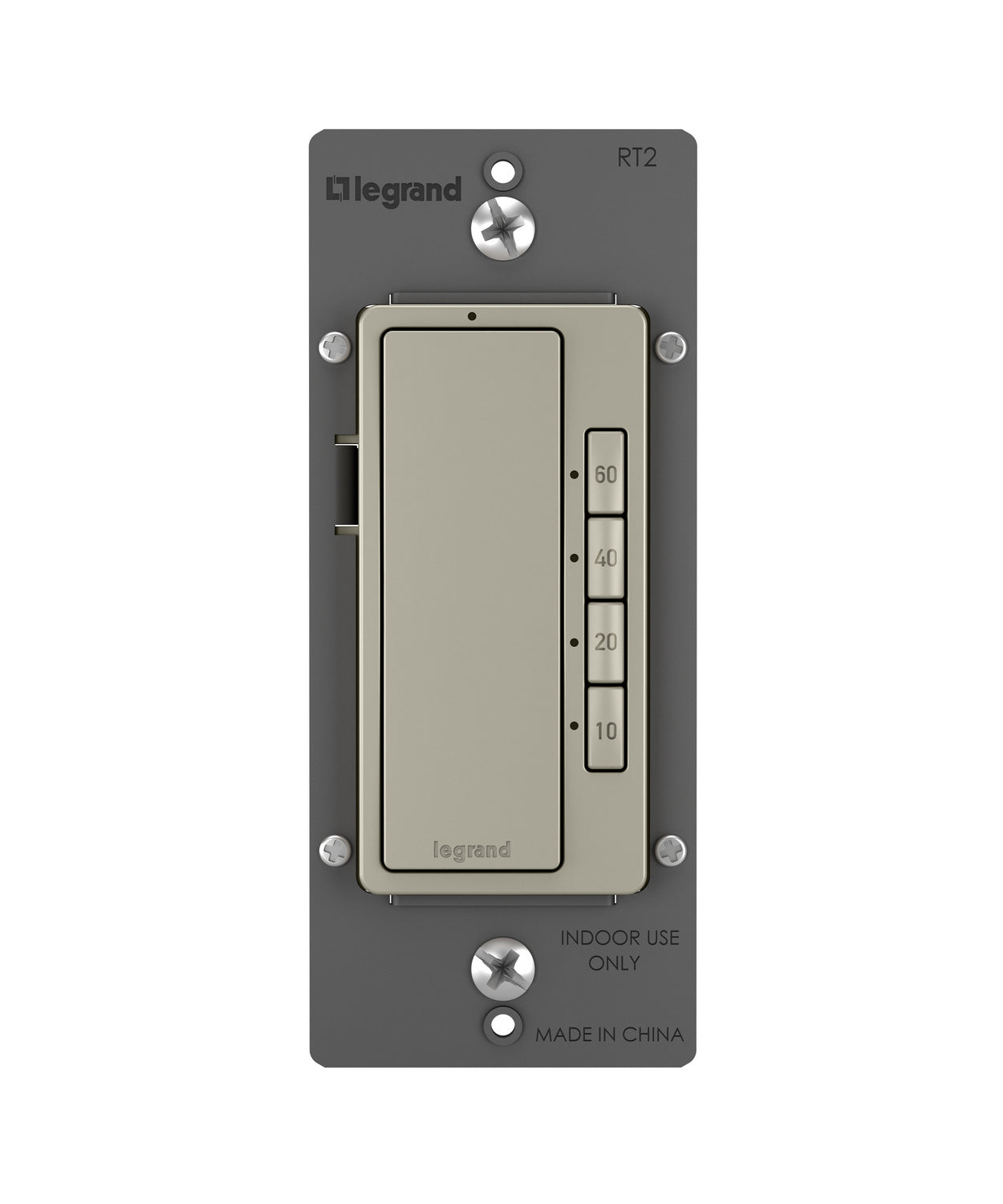 Legrand - RT2NICCV4 - 4-Button Digital Timer - radiant - Nickel