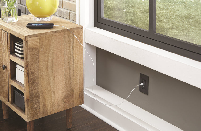 Legrand - TM826USBGCCV4 - 15A Tamper-Resistant USB Outlet - radiant - Graphite