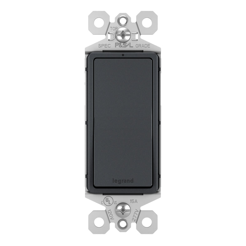 Legrand - TM870GCC10 - 15A Single-Pole Switch - radiant - Graphite