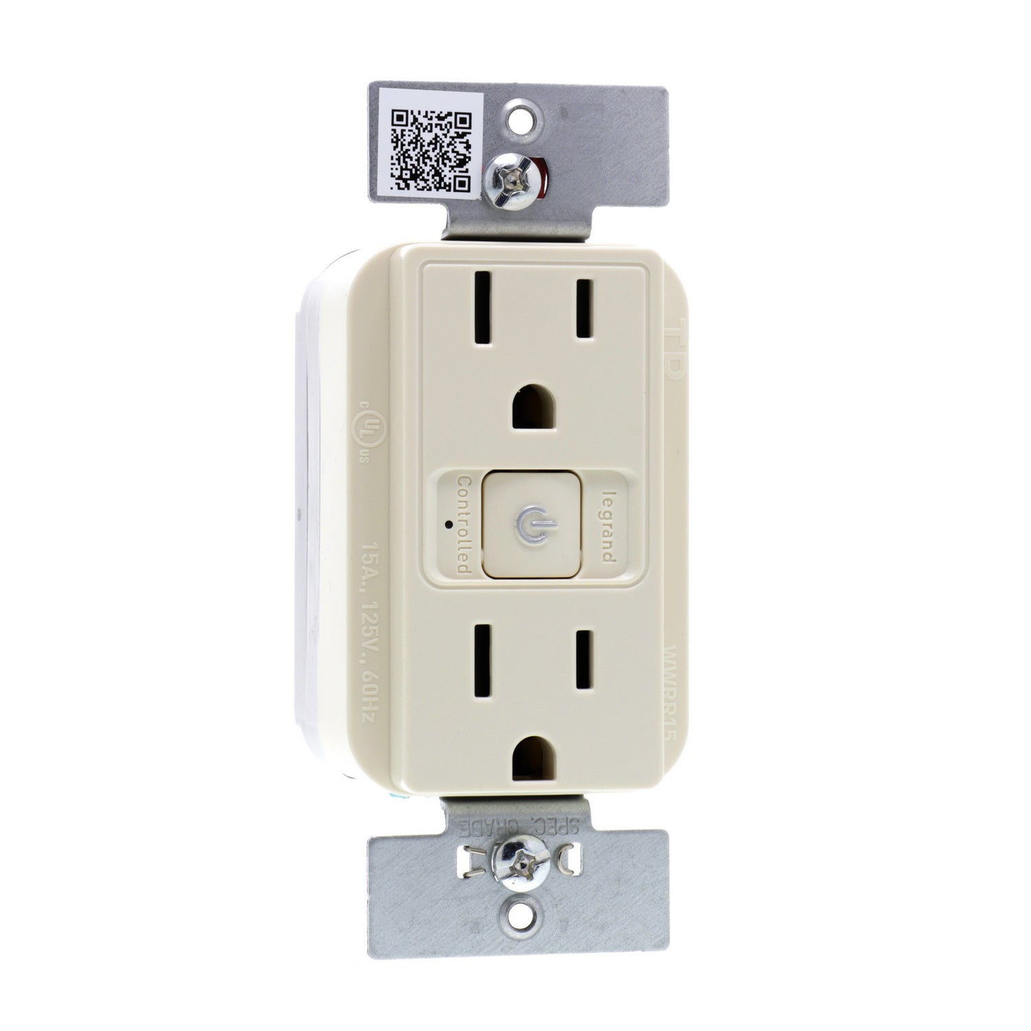 Legrand - WWRR15LACCV2 - Smart Outlet - Wi-Fi - radiant - Light Almond