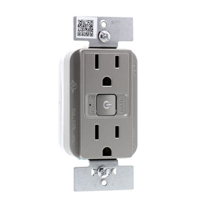 Legrand - WWRR15NICCV2 - Smart Outlet - Wi-Fi Finish - radiant - Nickel