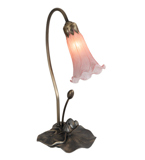 Meyda Tiffany - 13692 - One Light Accent Lamp - Pink - Antique Brass