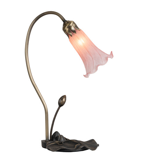 Meyda Tiffany - 13692 - One Light Accent Lamp - Pink - Antique Brass