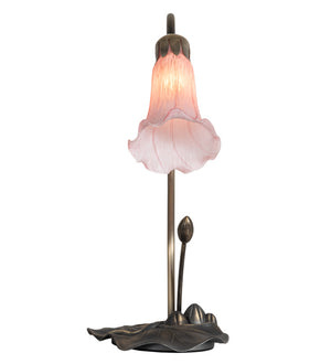 Meyda Tiffany - 13692 - One Light Accent Lamp - Pink - Antique Brass