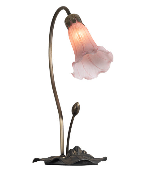 Meyda Tiffany - 13692 - One Light Accent Lamp - Pink - Antique Brass