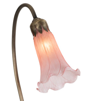 Meyda Tiffany - 13692 - One Light Accent Lamp - Pink - Antique Brass